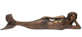 25"L Copper finish Little Dreamy Lying Mermaid
