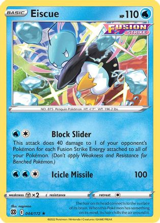 Eiscue 044/172 - SWSH09 Brilliant Stars Reverse Holofoil