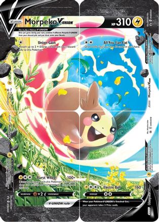 Morpeko V-Union [Set of 4] SWSH218 - SWSH Sword & Shield Promo Cards Holofoil