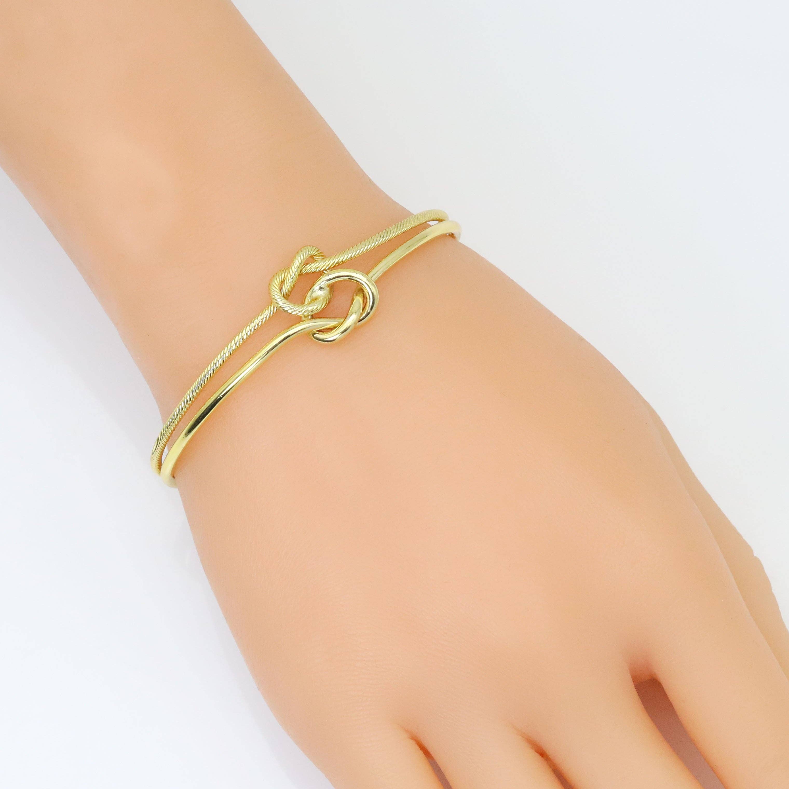 Double Knot Cuff Bracelet, Sku#A282