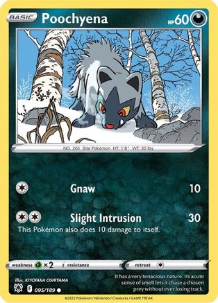 Poochyena 095/189 - SWSH10 Astral Radiance Reverse Holofoil