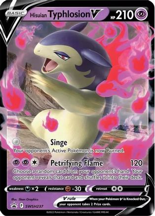 Hisuian Typhlosion V SWSH237/307 - SWSH Sword & Shield Promo Cards Holofoil