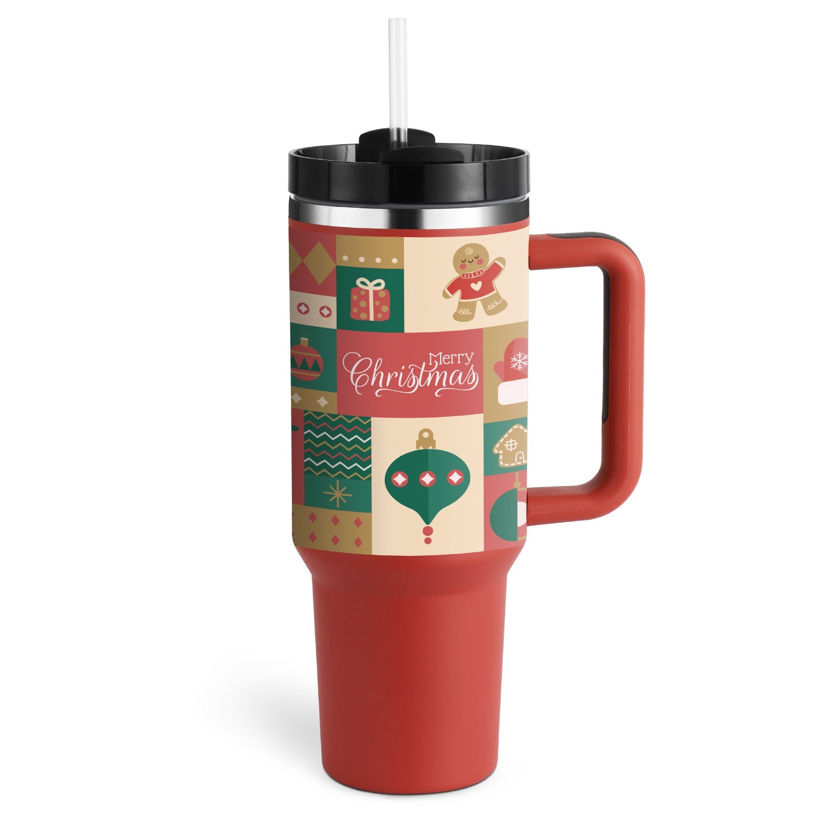 Gobelet isotherme 1,2 L avec poignée et paille, en acier inoxydable, anti-déversement, tasse à café isotherme sous vide avec couvercle, mug conique, cadeaux pour la Saint-Valentin, convient pour la voiture, la salle de sport, le bureau, les voyages