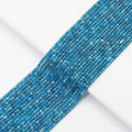 Genuine Blue Apatite Faceted Cube Beads, 2.5mm, Sku#U1527