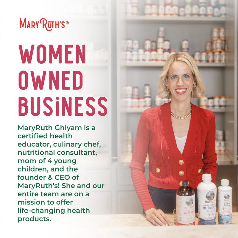 Maryruth'S Travel Pack Liquid Multivitamin + Hair Growth with Clinically Tested Lustriva - Thicker Hair - Reduce Wrinkles & Fine Lines - 1 Fl Oz