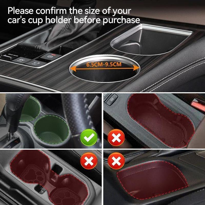 Car Cup Holder, Dual-Slot Design Seat Cup Holder, In-Car Beverage & Snack Storage Accessory, Automotive Organizer, Center Console Storage Box, Vehicle Organization Supplies, Rotating Cup Holder & Tray Extender