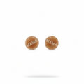Mama Resin Stud Peach Earrings
