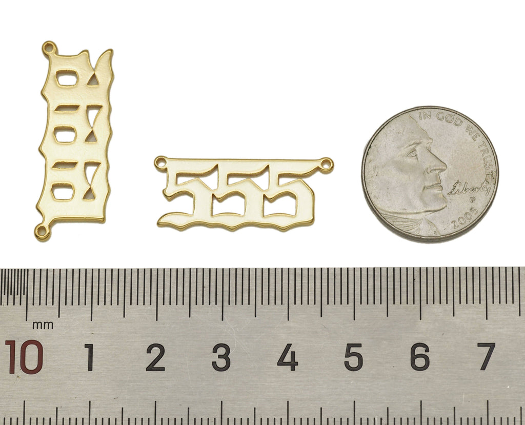 Angle Number Charm, Sku#Y660