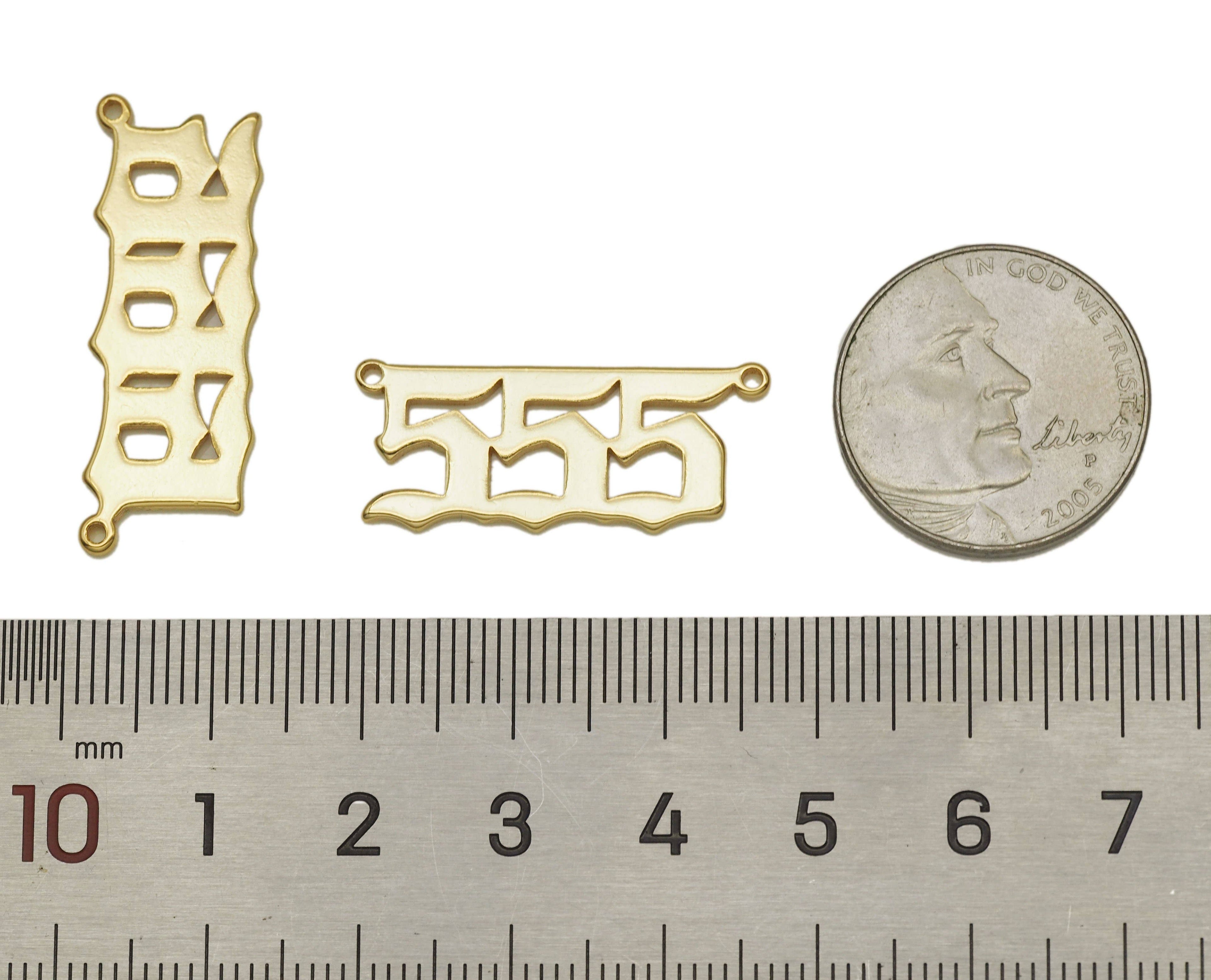 Angle Number Charm, Sku#Y660