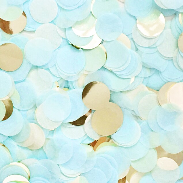 Table Confetti - Light Blue & Gold 0.5oz