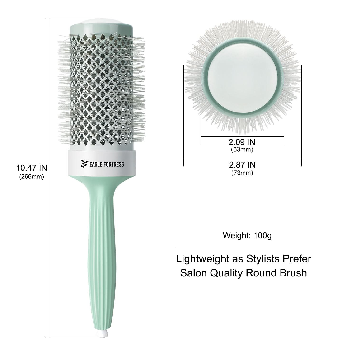 Eagle Fortress Professional Round Hair Brush 2.09in