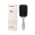 Eagle Fortress Professional Boar Bristle Paddle Brush - Grey