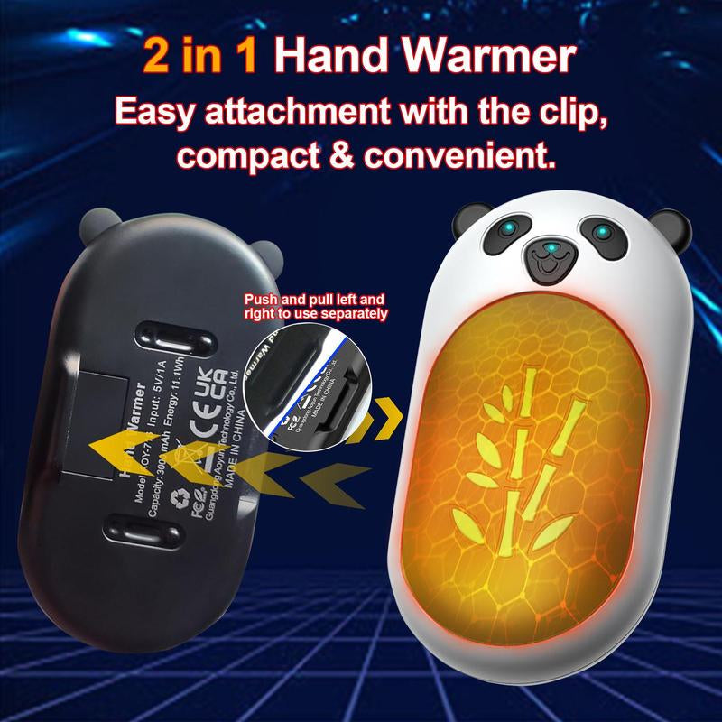 Portable Hand Warmer, 2 Counts Rechargeable Hand Warmer, Hand Warmer for Outdoor Camping, Hunting Equipment, Household Appliances