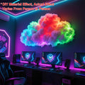 157.48Inled Cloud Light with Music Rhythm, DIY Thundercloud Night Light for Bedroom & Gaming Room - USB Powered, Vibrant Glow, Perfect for Christmas Gifts, Holiday Office, Hotel, Party, Cafe, Bedroom Ambiance | Dynamic Visual Effect | Decorative Lighting