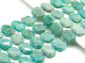 High Quality Natural Amazonite Rectangle Faceted Beads, SKU#U660C
