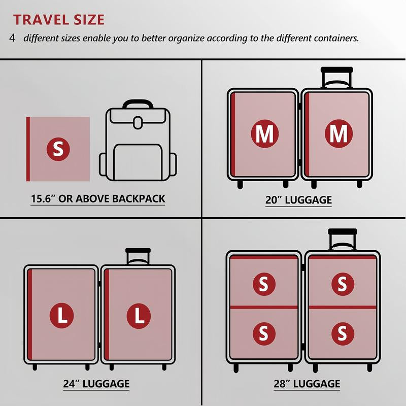 Travel Vacuum Bags with Portable Electric Pump, 12 Combo (3XL/3L/3M/3S) Compression Packing Seal Cubes for Clothing Suitcase Luggage Organizer, Space Saver Clothes Storage Bags