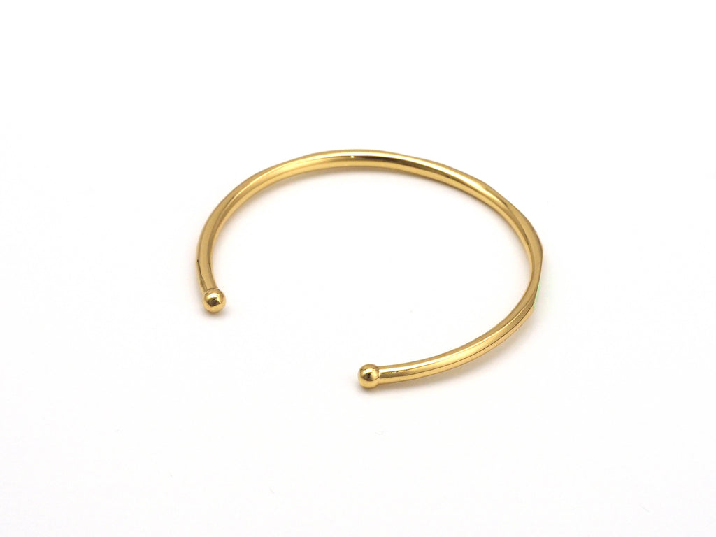 Colorful Enamel Thin Bangle Bracelet, O71