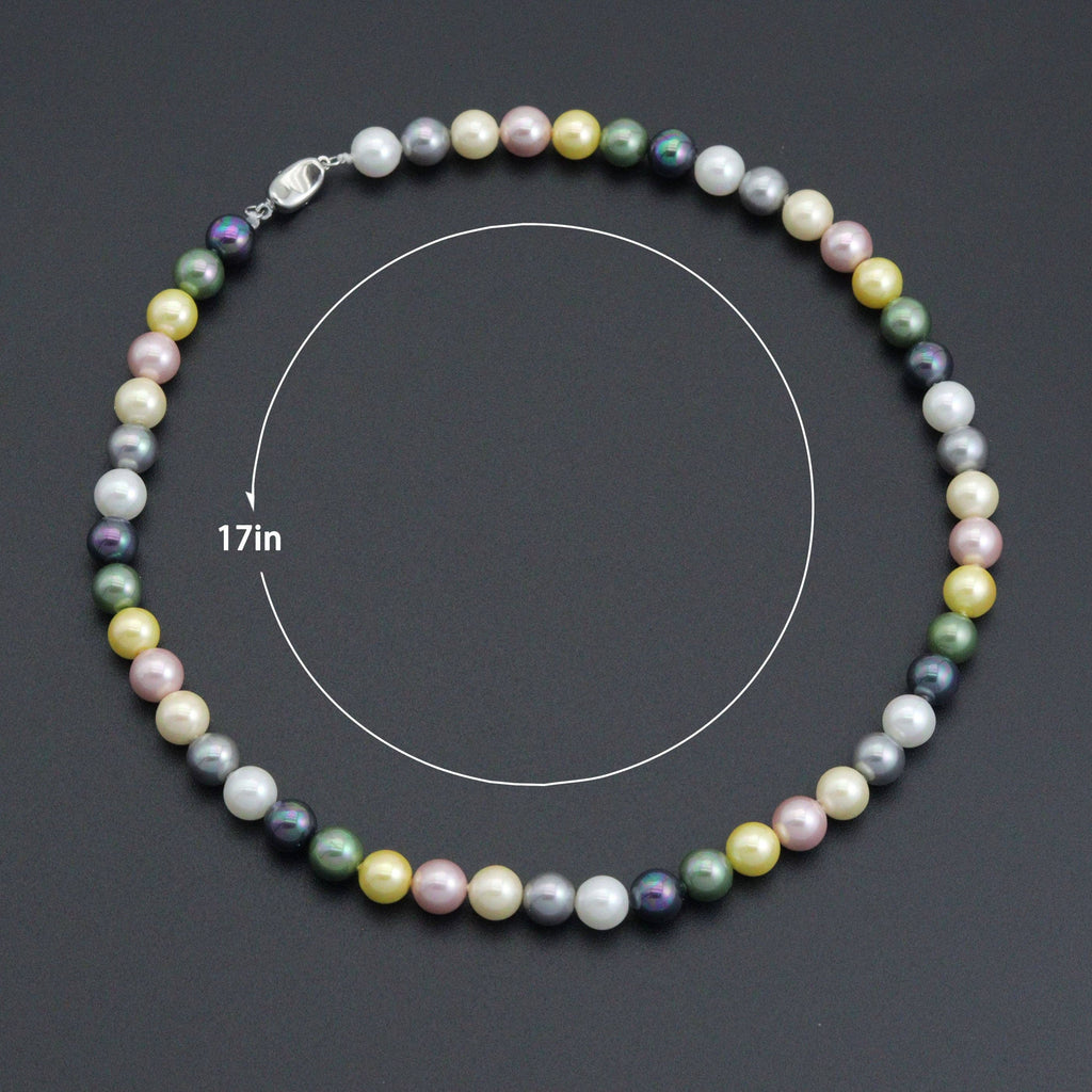 Pearl Adjustable Necklace,Sku#EF693