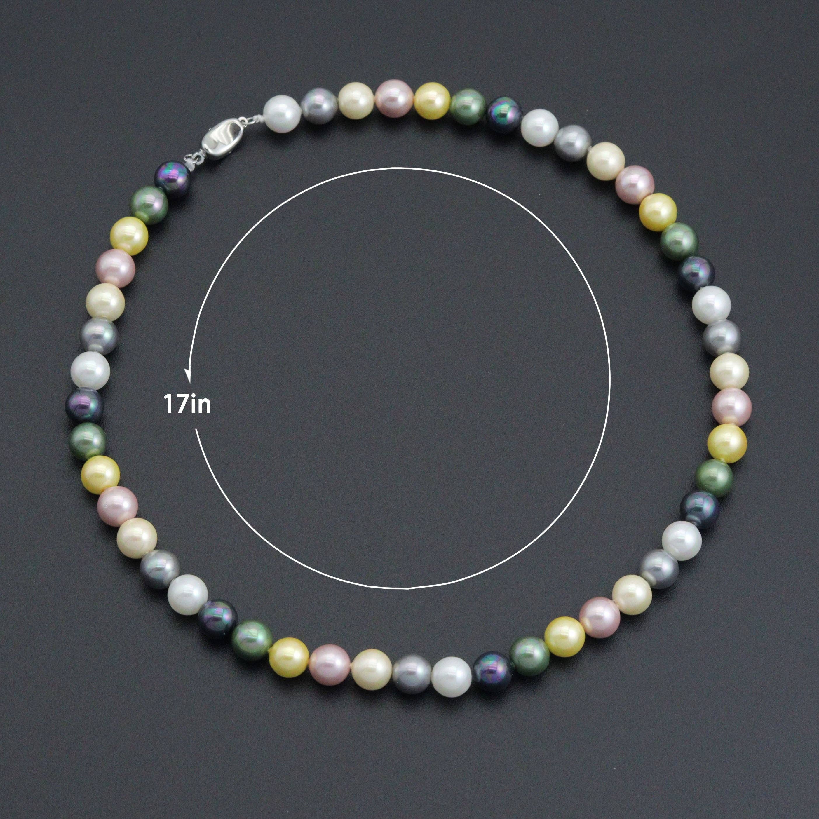 Pearl Adjustable Necklace,Sku#EF693