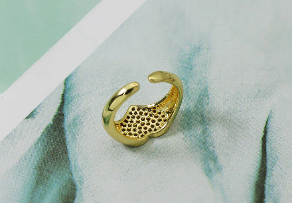 CZ Heart Ring,Sku#O90