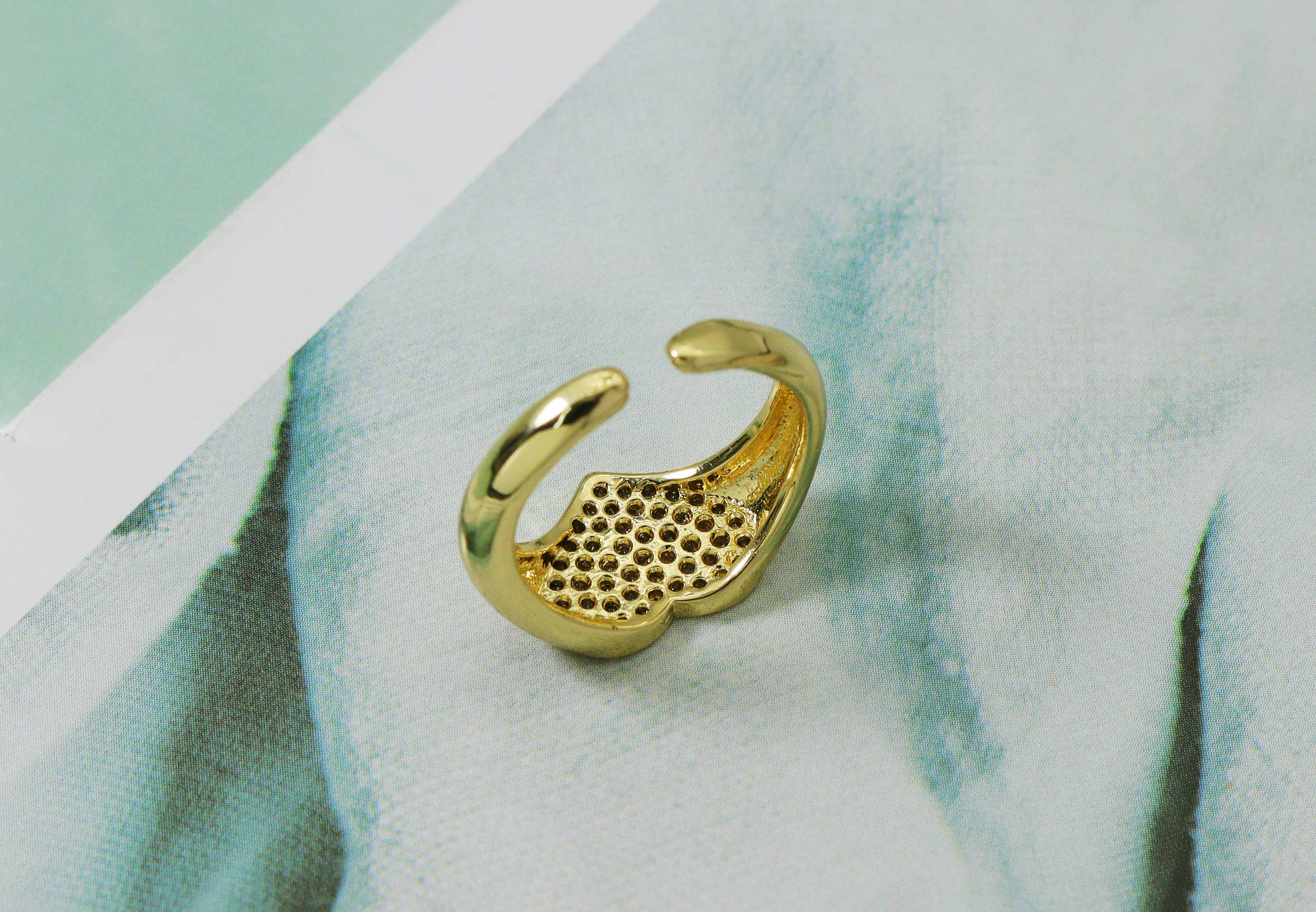CZ Heart Ring,Sku#O90