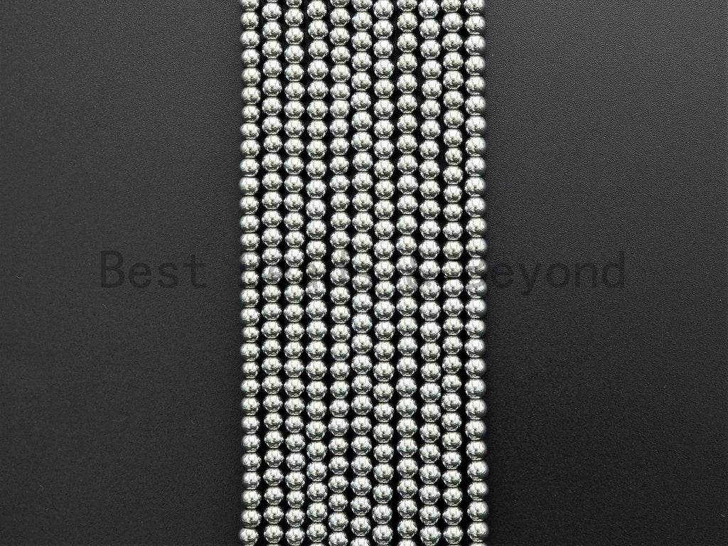Darker Silver Hematite Beads-2mm/3mm/4mm/6mm/8mm/10mm, sku#s117