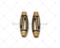 Enamel Barrel Shape Spacer Beads, Sku#L646