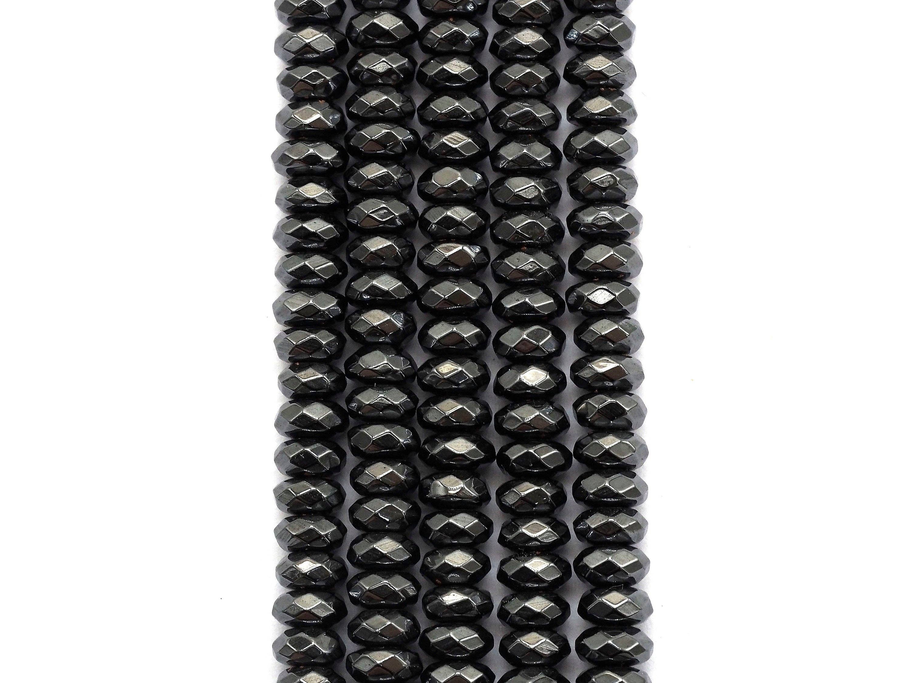 High Quality Natural Original color  faceted Hematite Beads, sku#S122