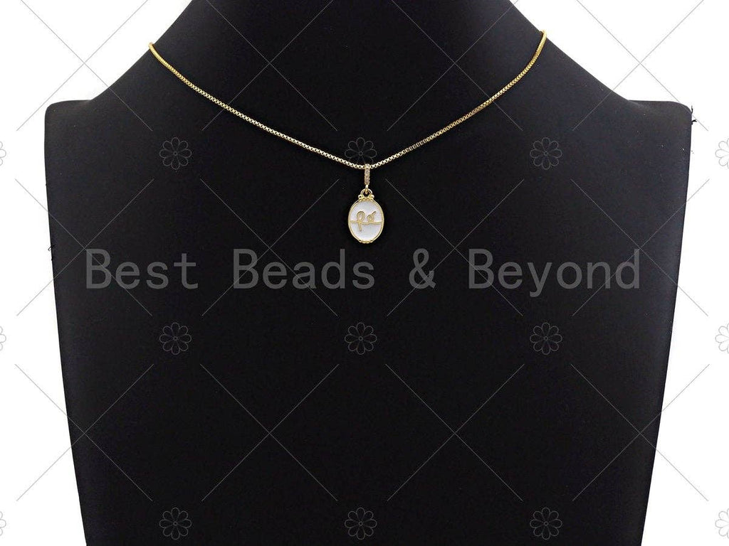 Enamel Oval Shape Charm Pendant, Gold Finish, Red/Black/Pink/White Oval Coin Charm, 11x17mm, sku#JL06
