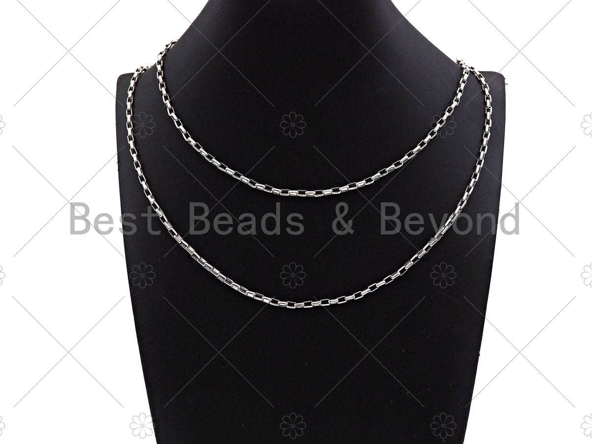 3x5mm Paperclip Rectangle Cable Chains By Yard, SKU#M357