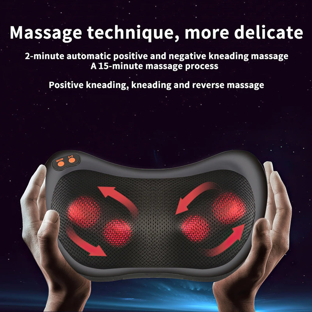 Ultimate Shiatsu Neck and Back Massager Pillow with Heat - Deep Tissue Relaxation for Muscles, Perfect Gift for Men and Women