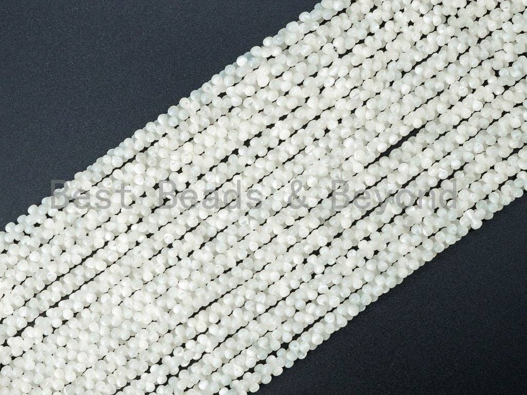 3x6mm High Quality White Mother of Pearl, Mop Shell, White Shell, Dog bone Smooth Gemstone Beads, 15inch strand, sku#T23