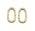 CZ Oval Gold Clasp , Sku#ML64