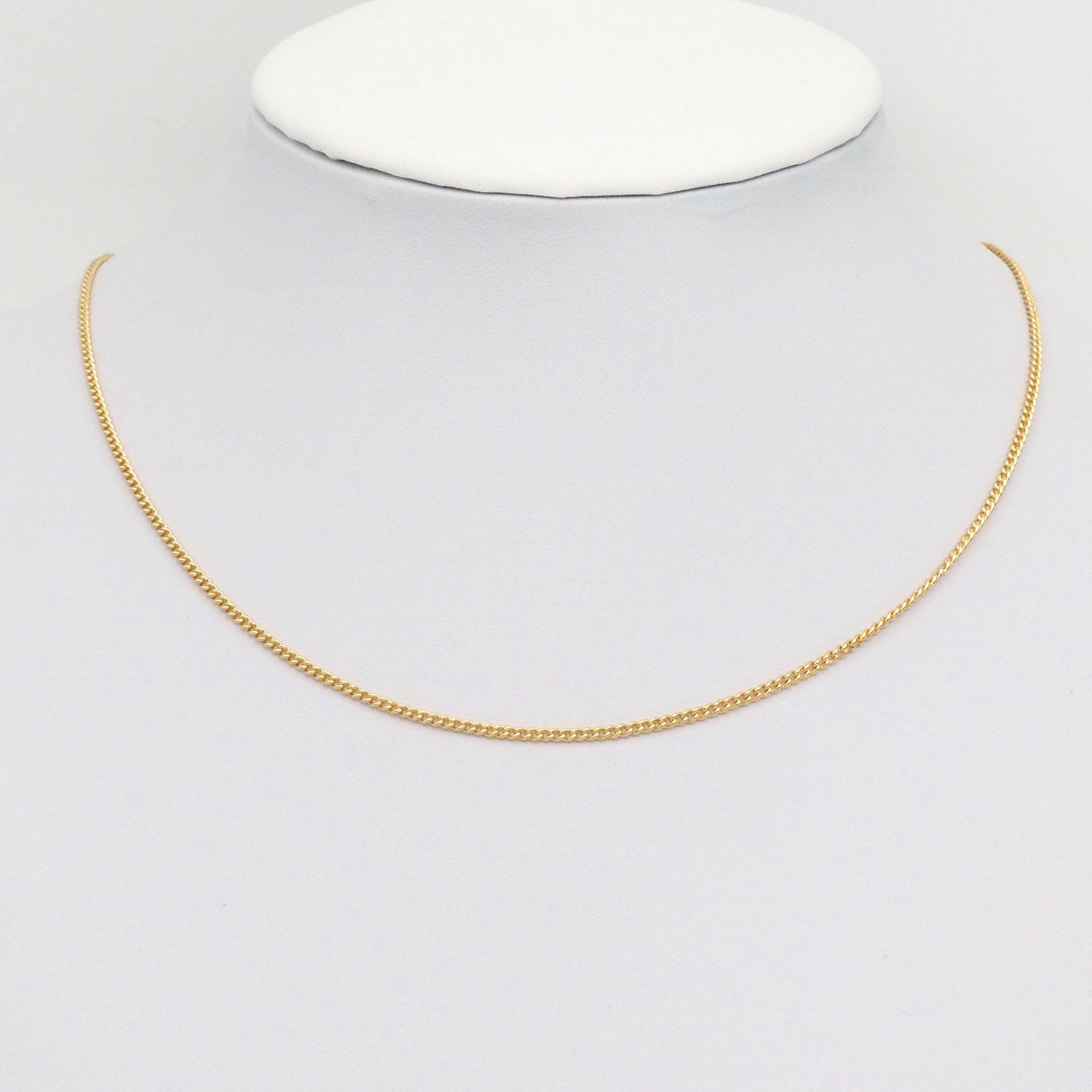Dainty Thin Flat cuban link chain by Yard, sku#B377