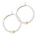 Sprinkles Hoop Earrings-Champagne/Gold