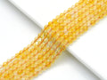 Geuine Citrine Round Faceted Beads, Sku#U1423