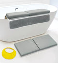 2PC Bath Kneeler and Elbow Rest Pad Set | Comfortable Baby Bath Kneeler Baby Bath Bathtub Accessories | Kneeling Pad for Baby Bath | Bath Toy Organizer Baby | Bath Pad Kneeling Mat for Bathing Baby - # BAGE11110007