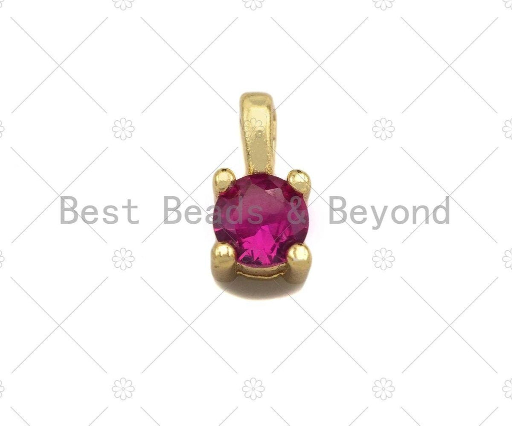 Round CZ Diamond Shape charm, sku#L446