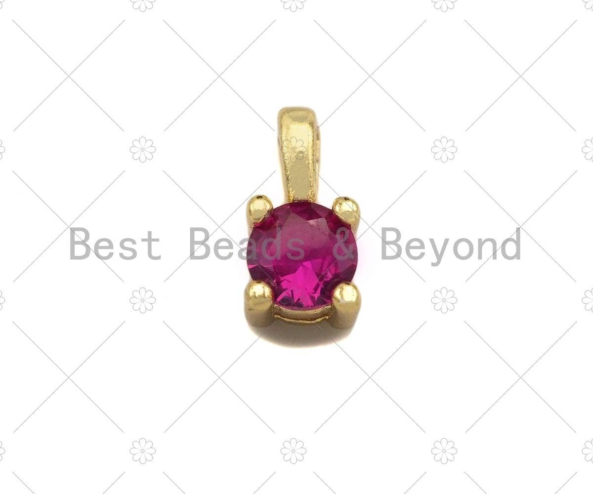 Round CZ Diamond Shape charm, sku#L446