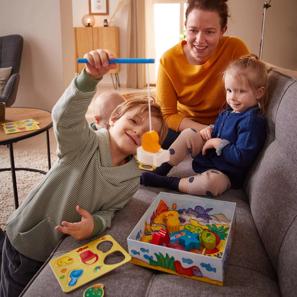 HABA My Very First Games - Here Fishy Fishy! Magnetic Fishing Game Ages 2+ Made in Germany Toddler Games, Learning Toys, Preschool Toys