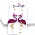 Mirror Flamingo Acrylics -Summer Earrings