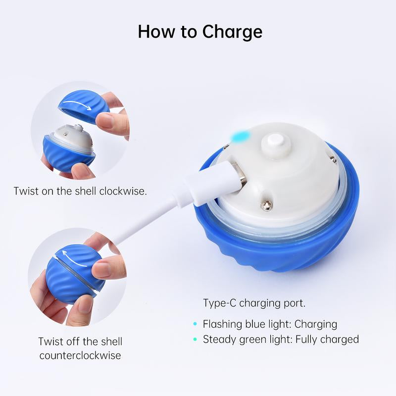 Tiktokshopblackfriday, Petgravity Interactive Dog Toys Dog Bouncing Ball, Dog Jumping Ball, Motion Activated Automatic Bouncing Ball Toys for Small/Medium Dogs, USB Rechargeable Pet Toys