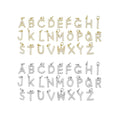 Gold Silver Pearl Initial Letter Charm, Personalized Charm, Sku#A262