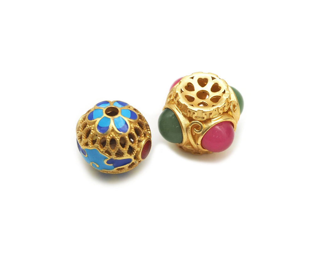 Gemstonestone Spacer Beads, Sku#LX10