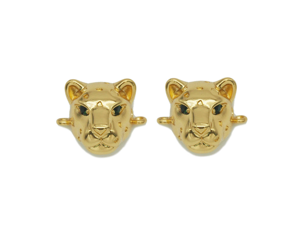 CZ Leopard Head Connector, Sku#Y631