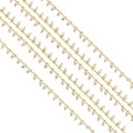 Dainty Pearl Chain by feet/Yard, sku#HX18