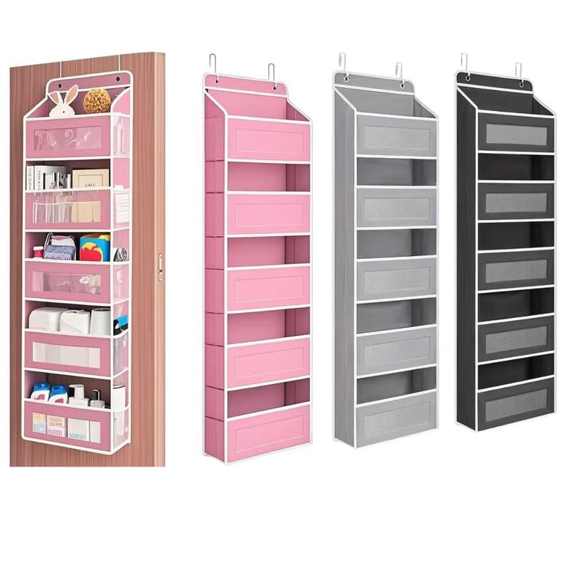 2026 Latest Model 5-Tier Over-The-Door Organizer with 10 Large Pockets Anti-Tilt 44 Lb Capacity Hangable for Bedroom Bathroom Baby Product Storage No Installation Required