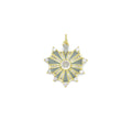Gray Enamel Spike Heart Charm Pendant, Sku#LX805