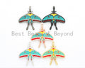 NEW Enamel Colorful Kite Shape Pendant,CZ Micro Pave Oil Drop Kite pendant,Enamel pendant,Enamel Jewelry,35x41mm,sku#F588