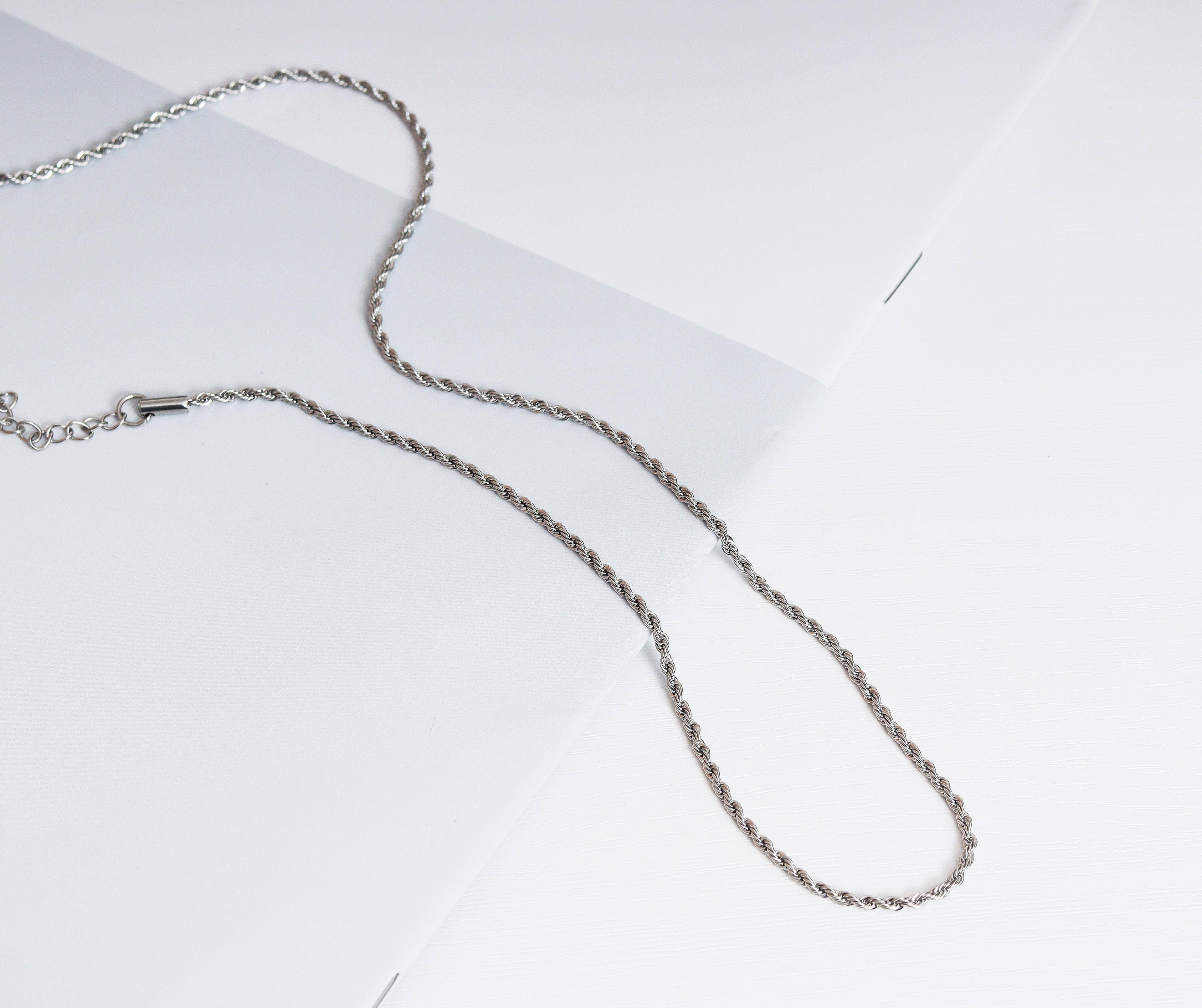 Gold Silver Rope chain Necklace, sku#B204